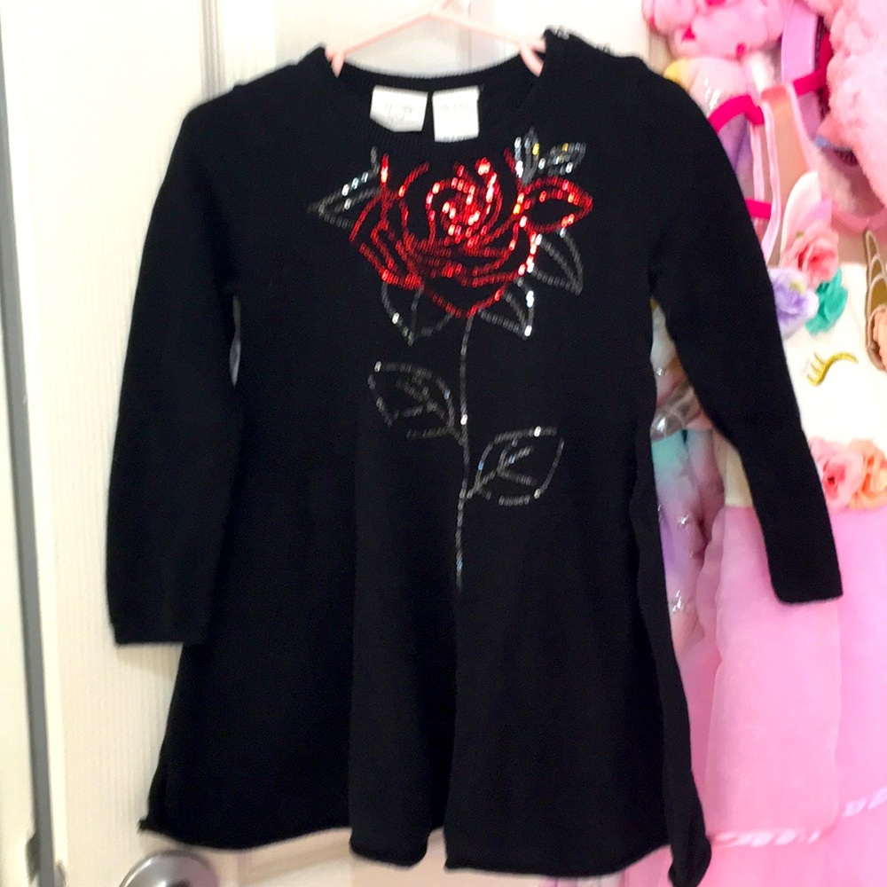 Sequenced sweater dress little girl size 18-24M